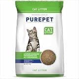 Purepet Cat Litter for All Breeds 5kg | Lavender Fragrance | Pet Friendly | Litter Tray Refill