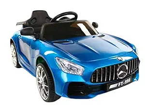 Brunte MERC Kids Battery Operated Ride-On Car - Blue | Fun and Adventure on Wheels!