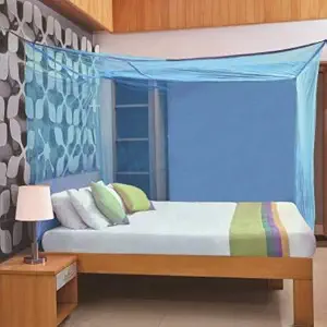 Divayanshi Mosquito Net Blue Polycotton 5x7 Insect Protection Net