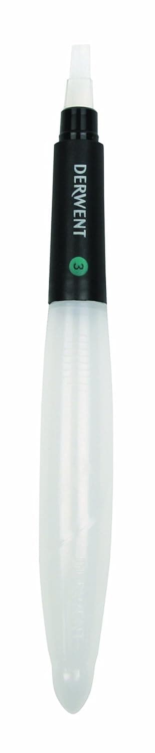 Derwent Chisel Tip Waterbrush with Clear Water Barrel