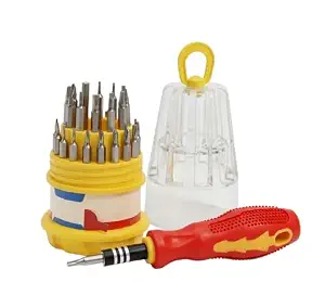 SP Electron JACKLY 31-in-1 Precision Screwdriver Set with Magnetic Bits & Storage Case – Multi-Purpose Tool Kit for Mobile, Laptop, Watch, Camera, Eyeglass Repair