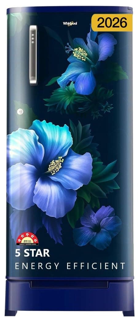 Whirlpool 184 L 5 Star Direct-Cool Single Door Refrigerator with Intellisense Inverter Compressor (205 WDE ROY 5S Inv SAPPHIRE SPRING-Y, Blue, 2026 Model)