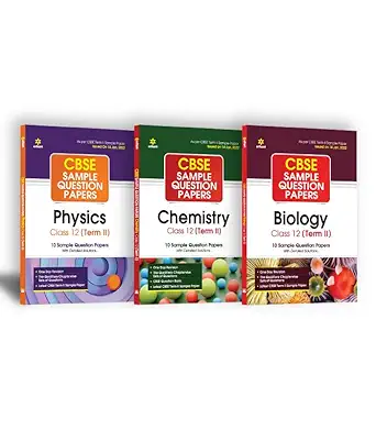 Arihant CBSE Term 2 Physics, Chemistry & Biology Class 12 Sample Question Papers (As per CBSE Term 2 Sample Paper Issued on 14 Jan 2022) (Set of 3 Books) (Old Edition)