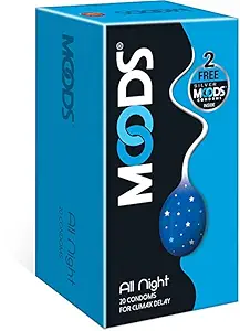 Moods All Night -20's Condom With 2 Piece Extra