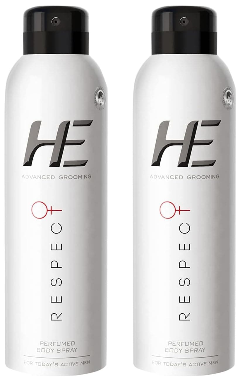He Advanced Grooming Respect Perfumed Body Spray For Women, 150ml (Pack Of 2) Fresh