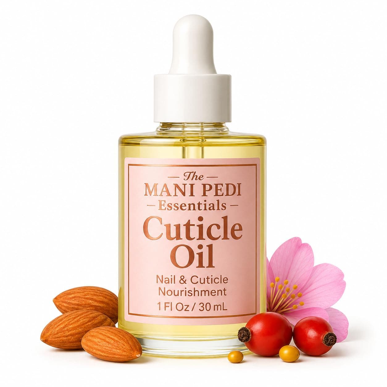 TMPE Professional Cuticle Oil with Jojoba, Rosehip & Almond oils. Complete Nail & Cuticle Nourishment for Strong Nails & Soft Cuticles - 30ml