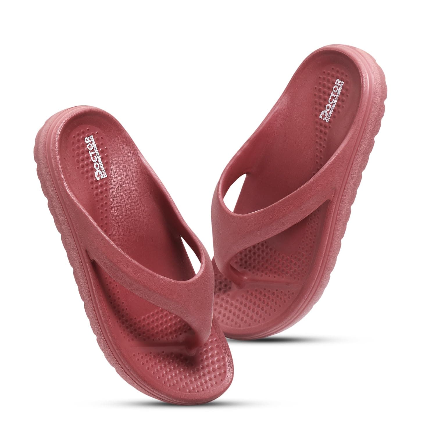 DOCTOR HEALTH SUPER SOFT Mahndi Floats women soft slippers with mild acupressure | Comfortable, stylish, and bright colorful flip flops | Lab tested Cushion and Bounce | Cushioned Footwear