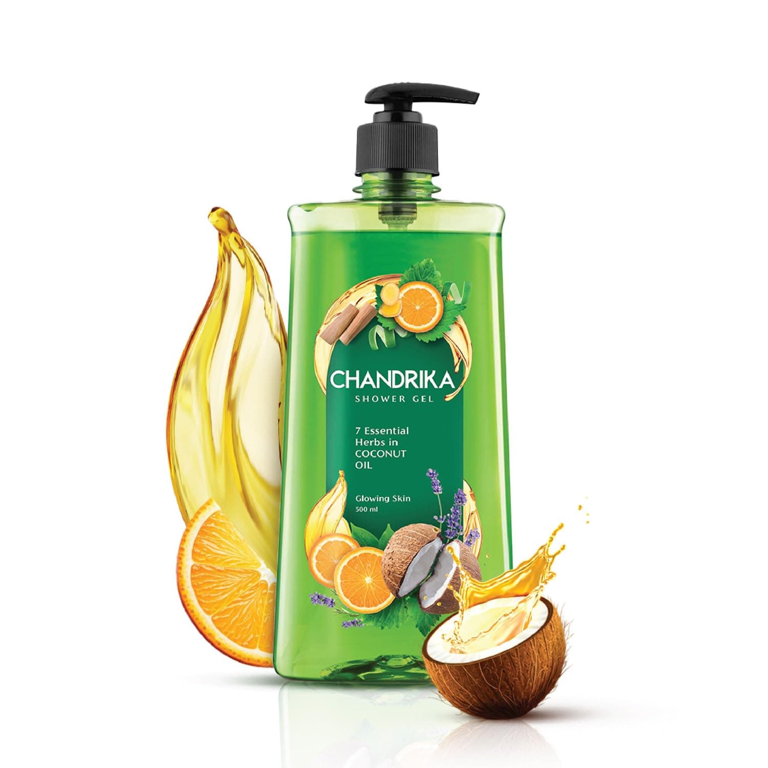 Chandrika Shower Gel 7 Essential herbs and coconut oil 500ml