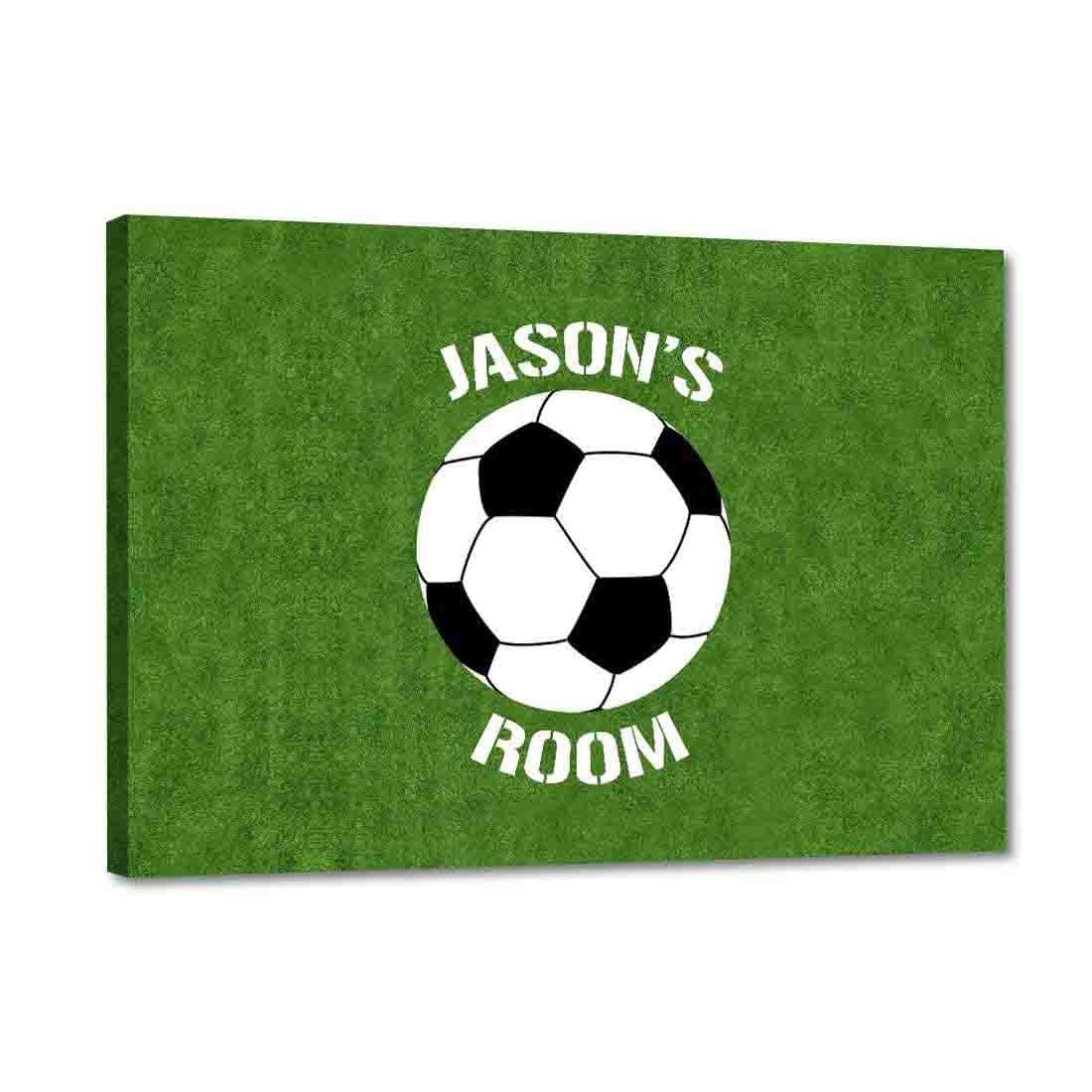 Nutcase Personalized Kids Baby Room Door Sign/Name Plate/Wall Plaque - Screws Included - 12"x8"- Football