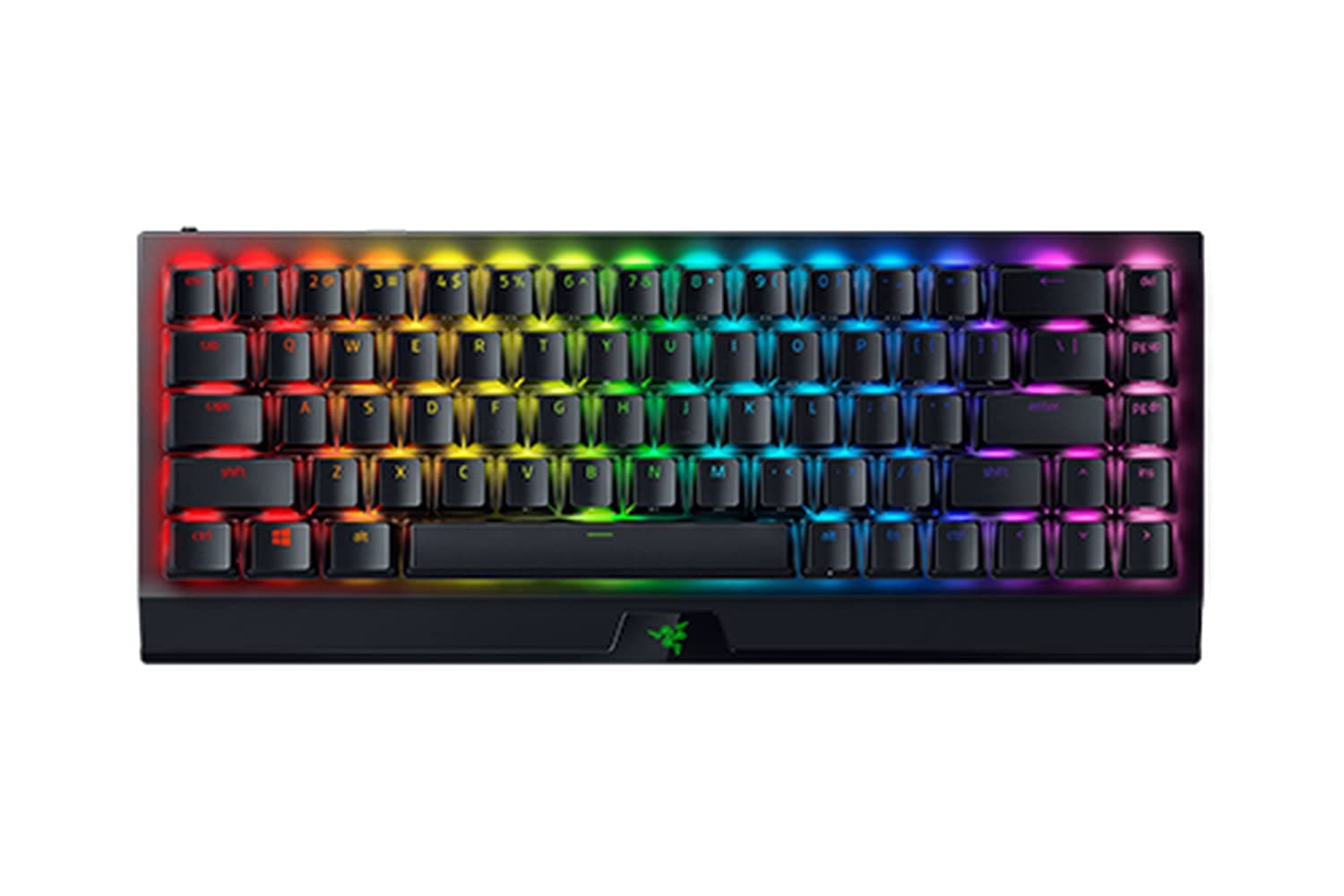 Razer Blackwidow V3 Mini Hyperspeed - Phantom Pudding Edition - 65% Wireless Mechanical Gaming Keyboard, Green Switches with with Chroma RGB (Rz03-03892000-R3M1)-Black
