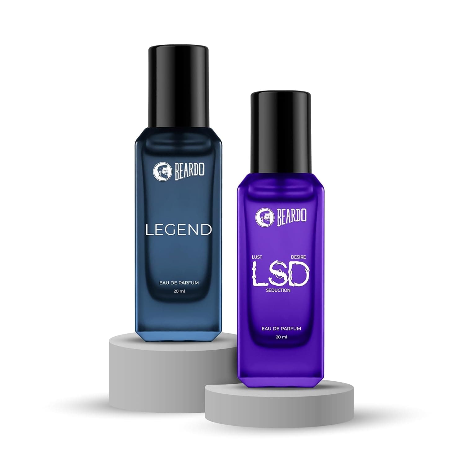 Beardo Twin Legends- LSD & Legend Perfume for Men (20ml x 2) | Long Lasting Fragrance | Long Lasting Perfume for Men | Gift for Men | Gift for Friend