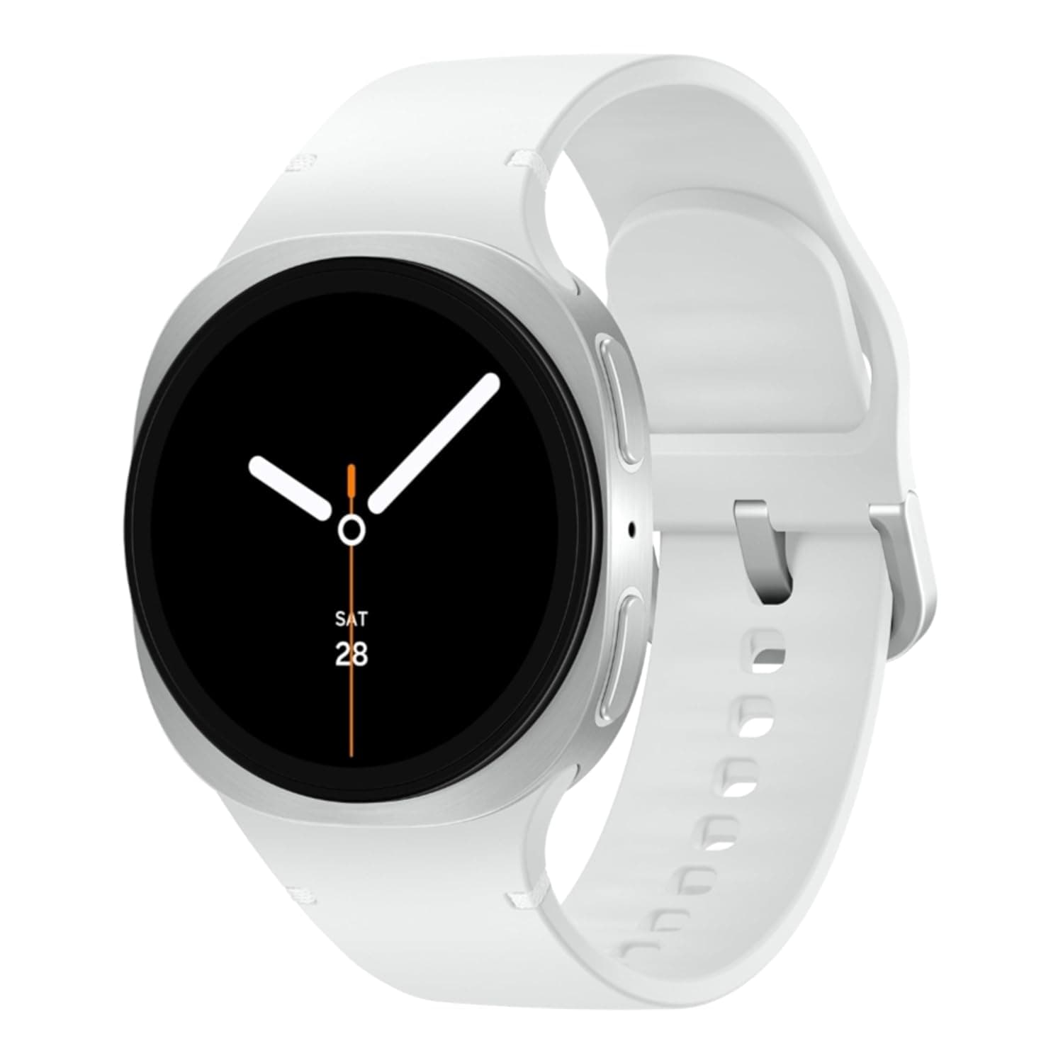 Samsung Galaxy Watch8 (44mm, Bluetooth, Silver) with 3nm Processor | Dual GPS | Sapphire Glass & Armor Aluminum | 5ATM & IP68 | BP, ECG, IHRN & Vascular Load Monitoring | Anti-oxidant Index