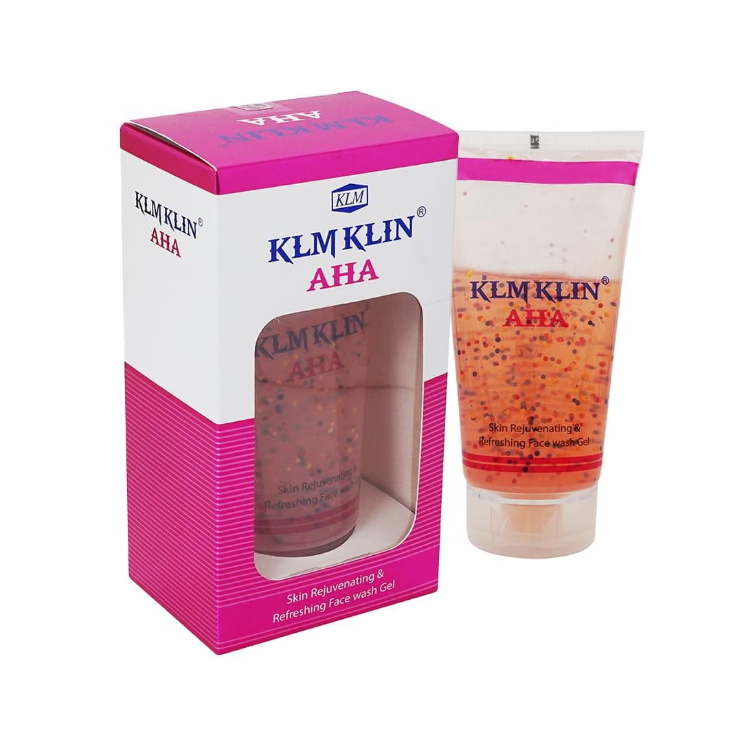 KLM KLIN AHA Face Wash,100ml | Skin Rejuvenating & Refreshing Face wash Gel |Dermatologist Recommended