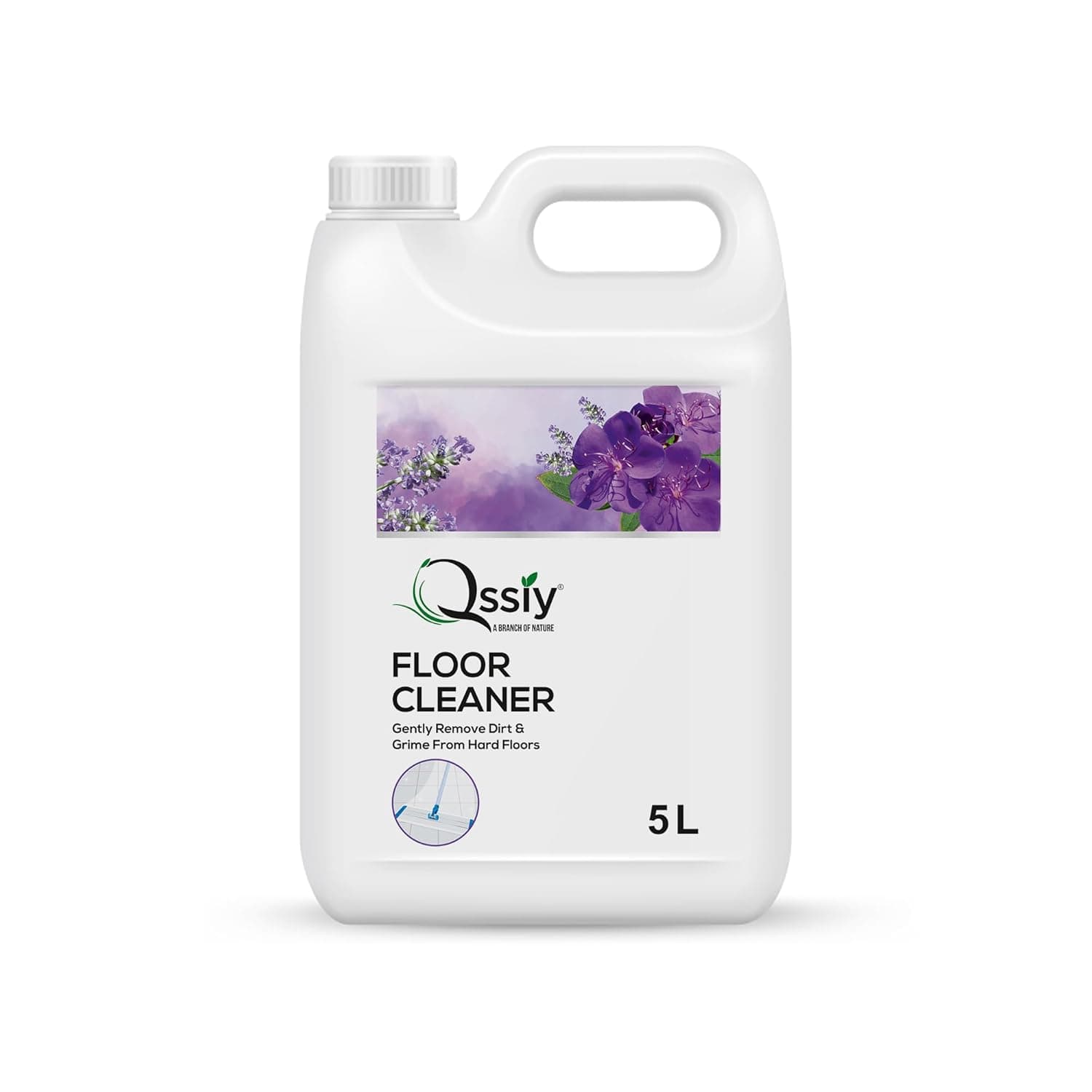 QSSIY Floor Cleaner 5L Lavender | Concentrated for Home Tiles, Marble, Wood | Streak-Free, Hand-Safe, Made in India