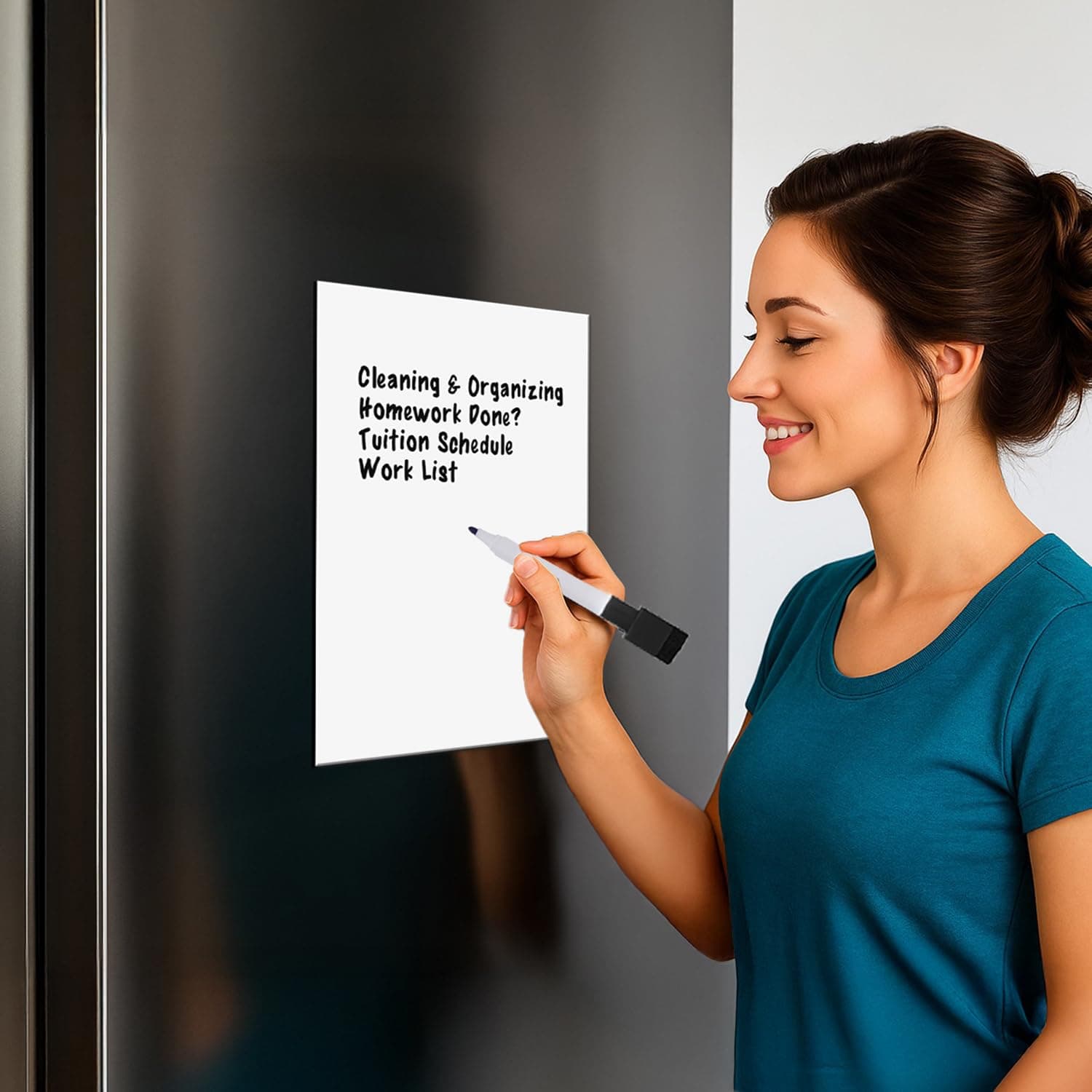 LifeKrafts Magnetic Small Whiteboard Planner Sheet | Size: 30×20 cm | Pack of 1 | Includes 1 Marker Pen | Daily Routine, Reminders, Notes for Kids & Adults
