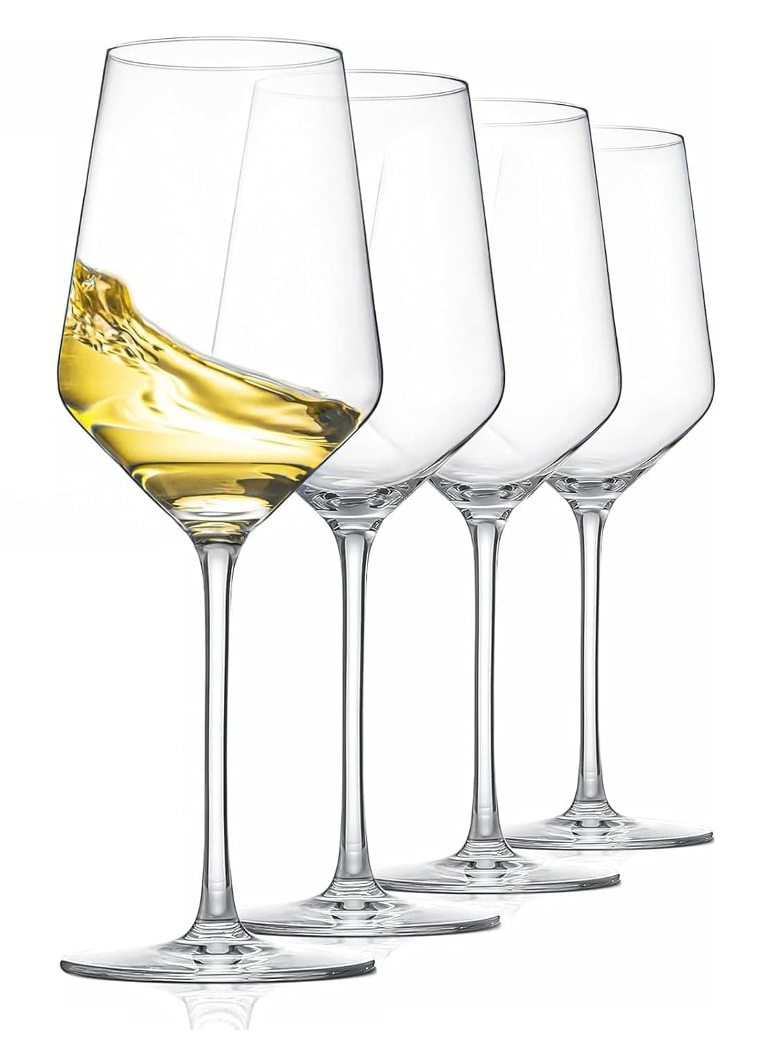 VILON Glassware Red Wine Glasses(460ml) Set - 4 Pieces, Clear