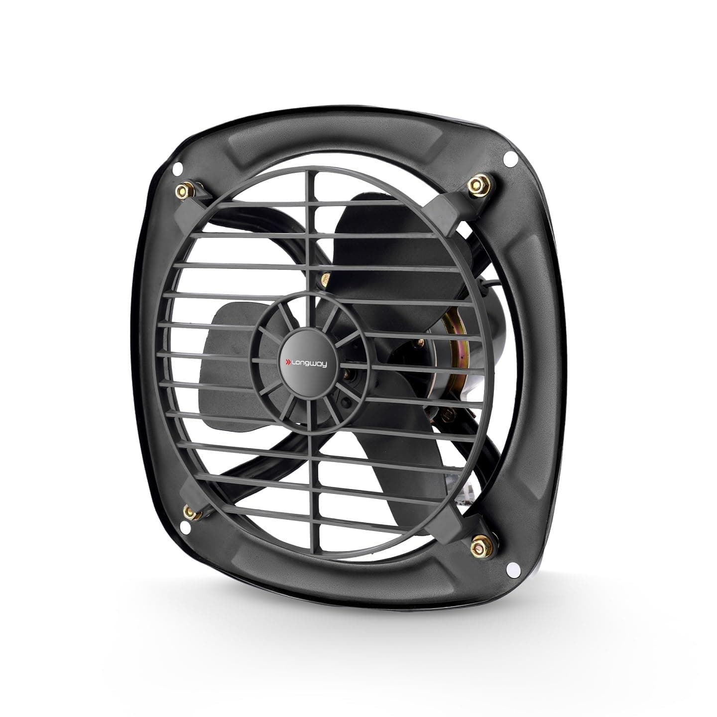 LONGWAY Ventilo 9 Inch/230 mm Energy Efficient Exhaust Fan | High Speed Powerful Motor | Low Noise Operation & Easy to Clean | Suitable for Bathroom, Kitchen, Office | 2 Years Warranty (Marble Black)