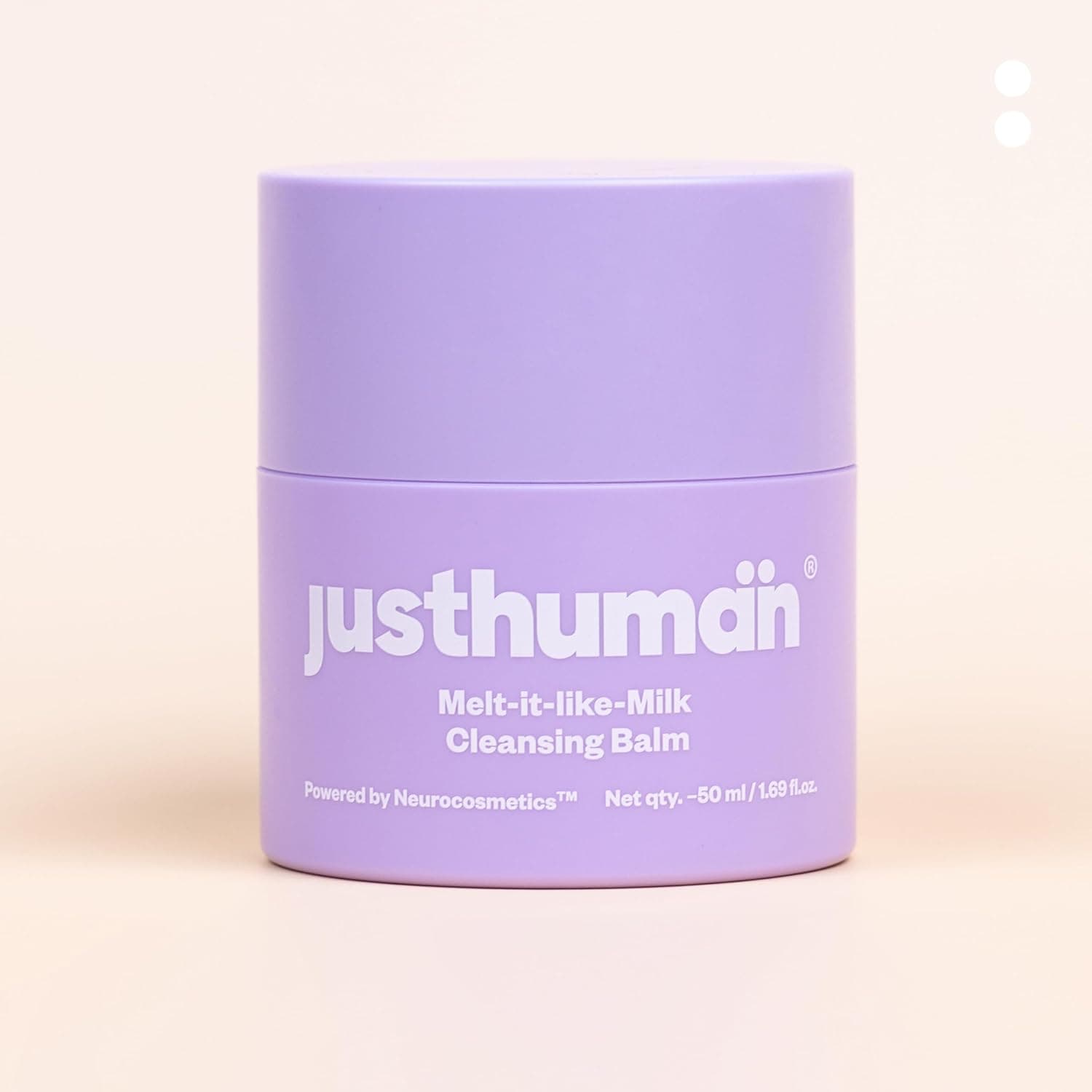 Justhuman Melt-It-Like-Milk Cleansing Balm – Probiotic-Powered Makeup Remover & Hydrating Cleanser | Made in Korea | Balm-to-Oil-to-Milk Formula | Clean Beauty, 50 ml