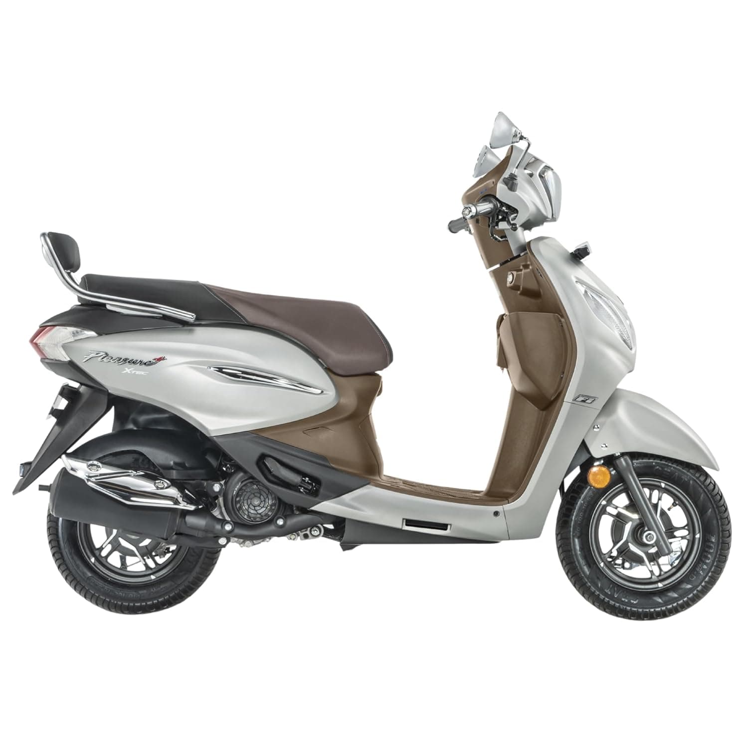 Hero MotoCorp Pleasure+ 110 VX Drum Brake OBD2B MAT VERNIER GREY Booking for Ex-Showroom Price