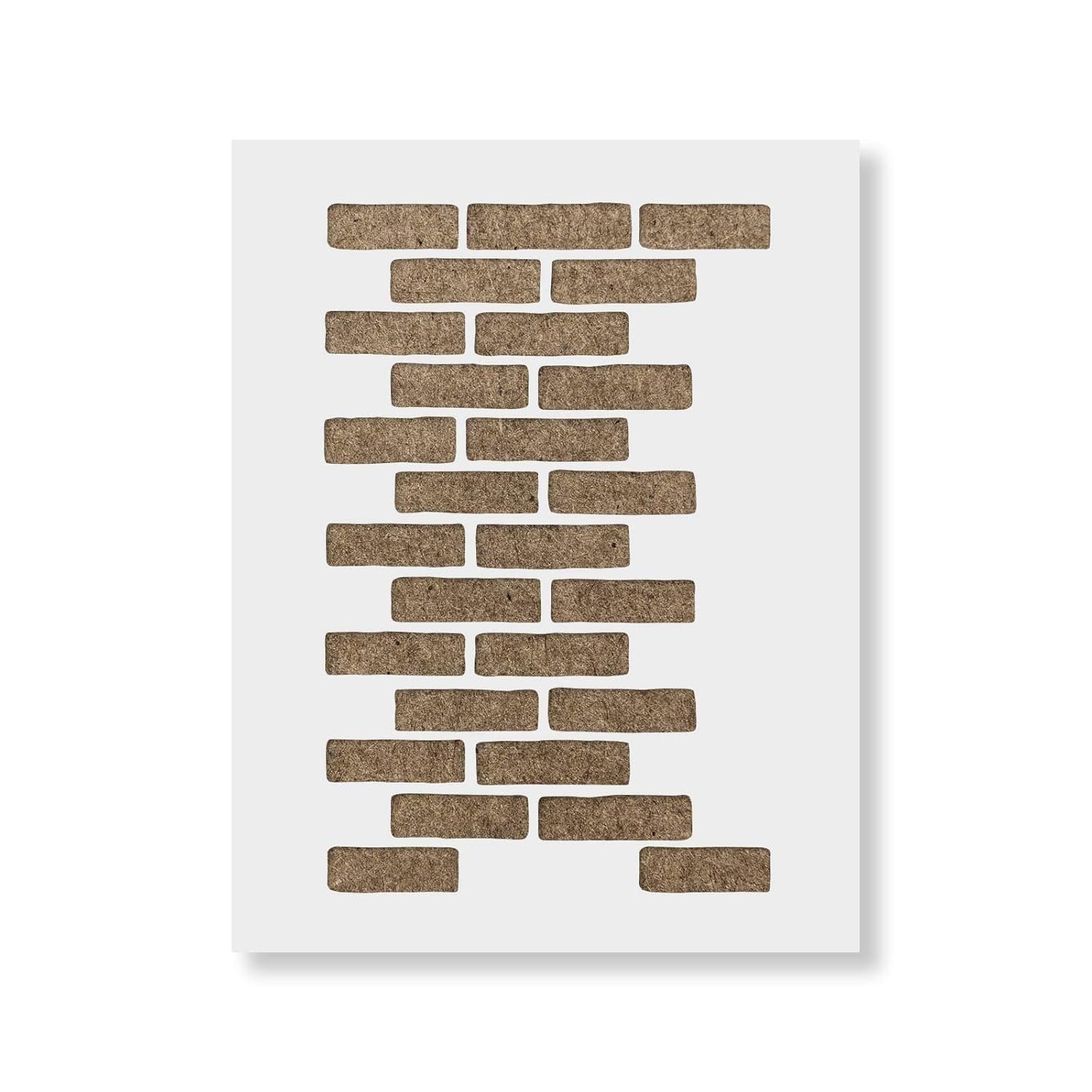 Brick Stencil Template - Reusable Pattern Wall Stencil for Painting Walls and Home Decor