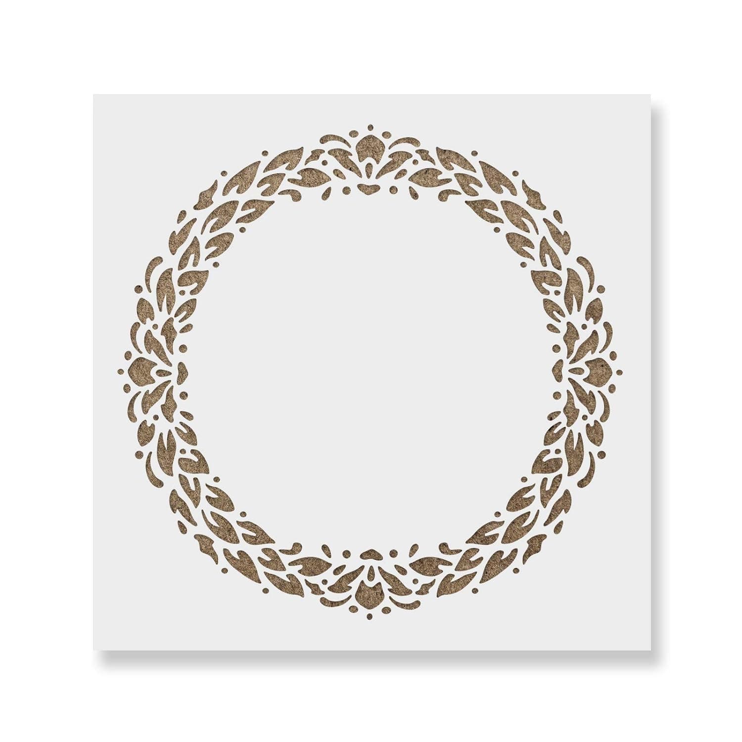 Bounty Wreath Stencil Template for Walls and Crafts - Reusable Stencils for Painting in Small & Large Sizes