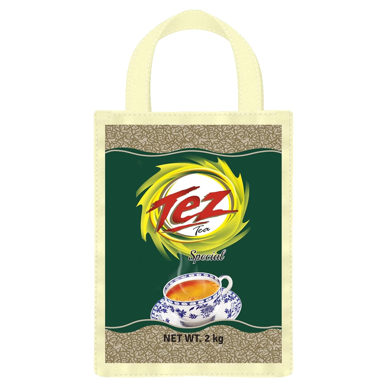 Tez Tea Special Assam Black Loose CTC Leaf Tea, 2KG (Reusable Non Woven Cloth Bag)