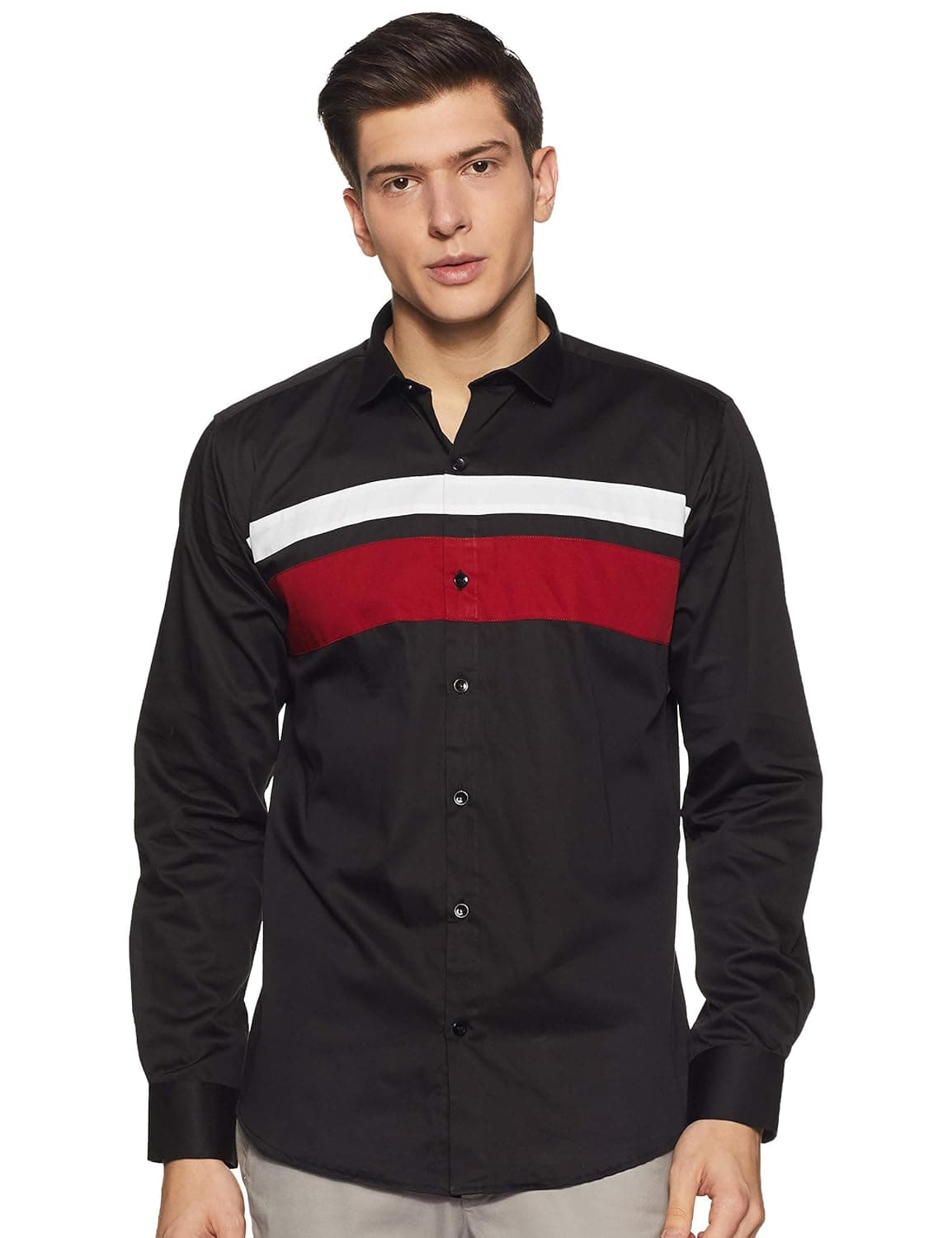 Hang & Wear Men's Striped Slim Fit Casual Shirt