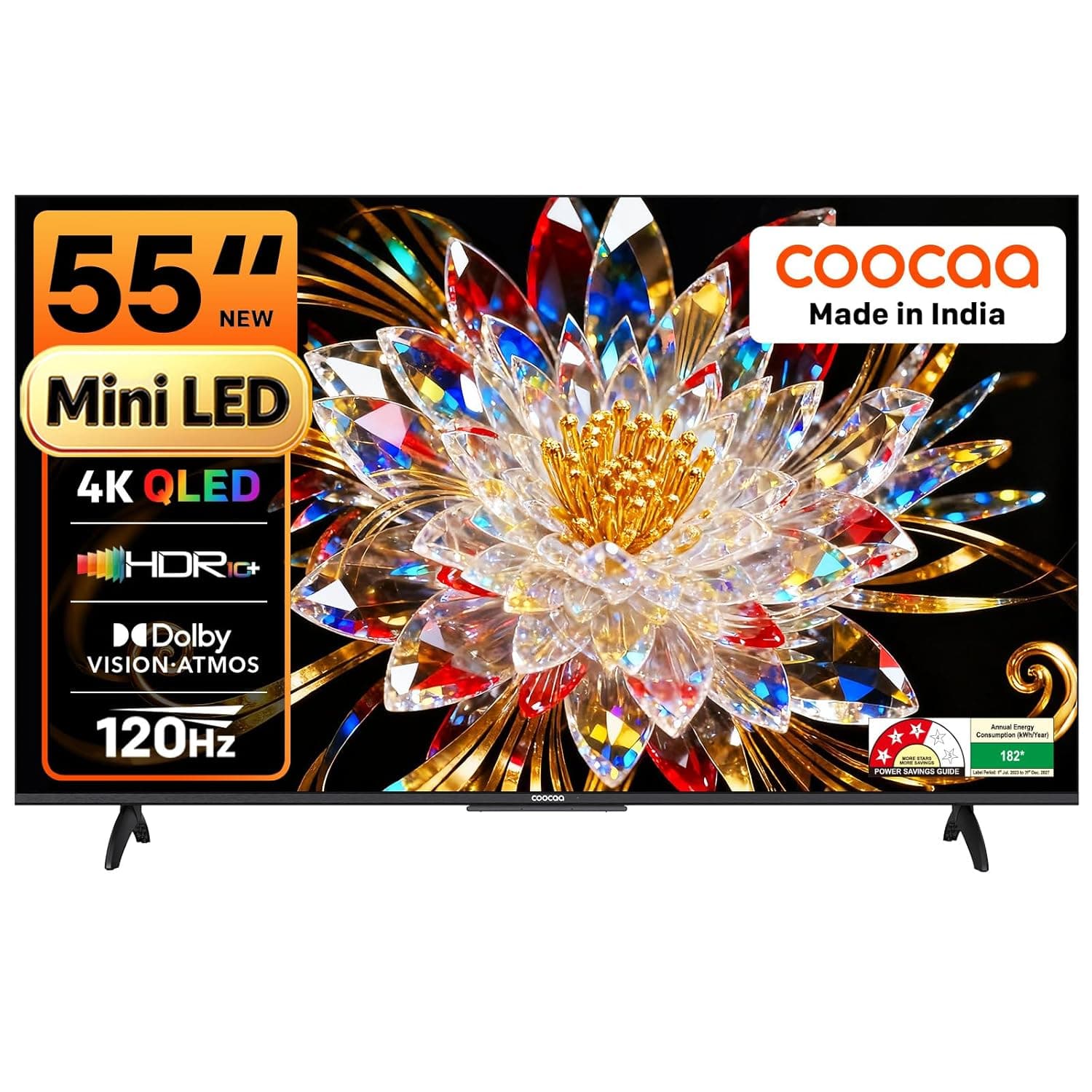 coocaa 138 cm (55 inches) 4K Ultra HD Smart Mini LED QLED Google TV 55MINI75Q