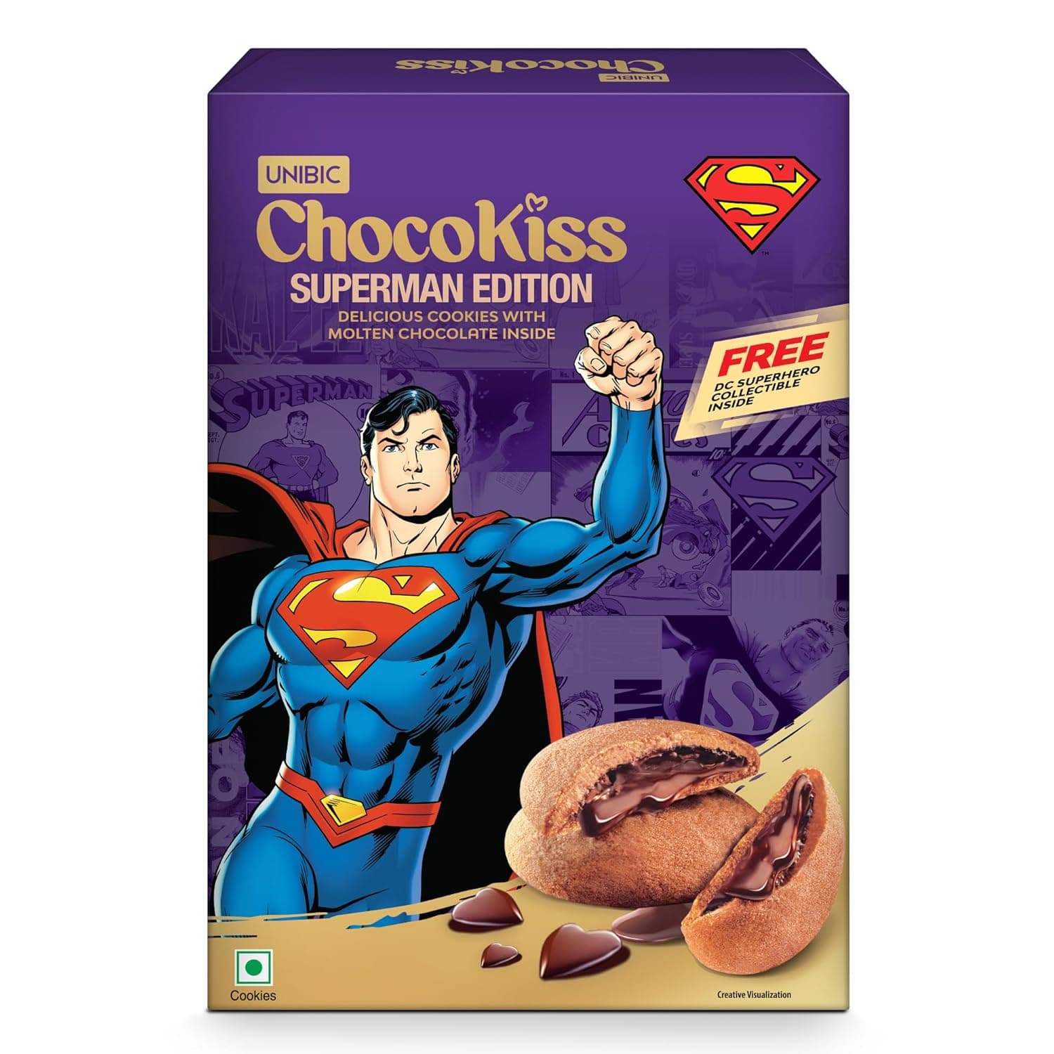 Unibic Choco Kiss Cookies 250 Grams, Filled with Chocolate, Rich & Indulgent Snack Delicious Creamy Flavors, Crunchy and Choco Cream Centred Biscuits Made for Chocoholics