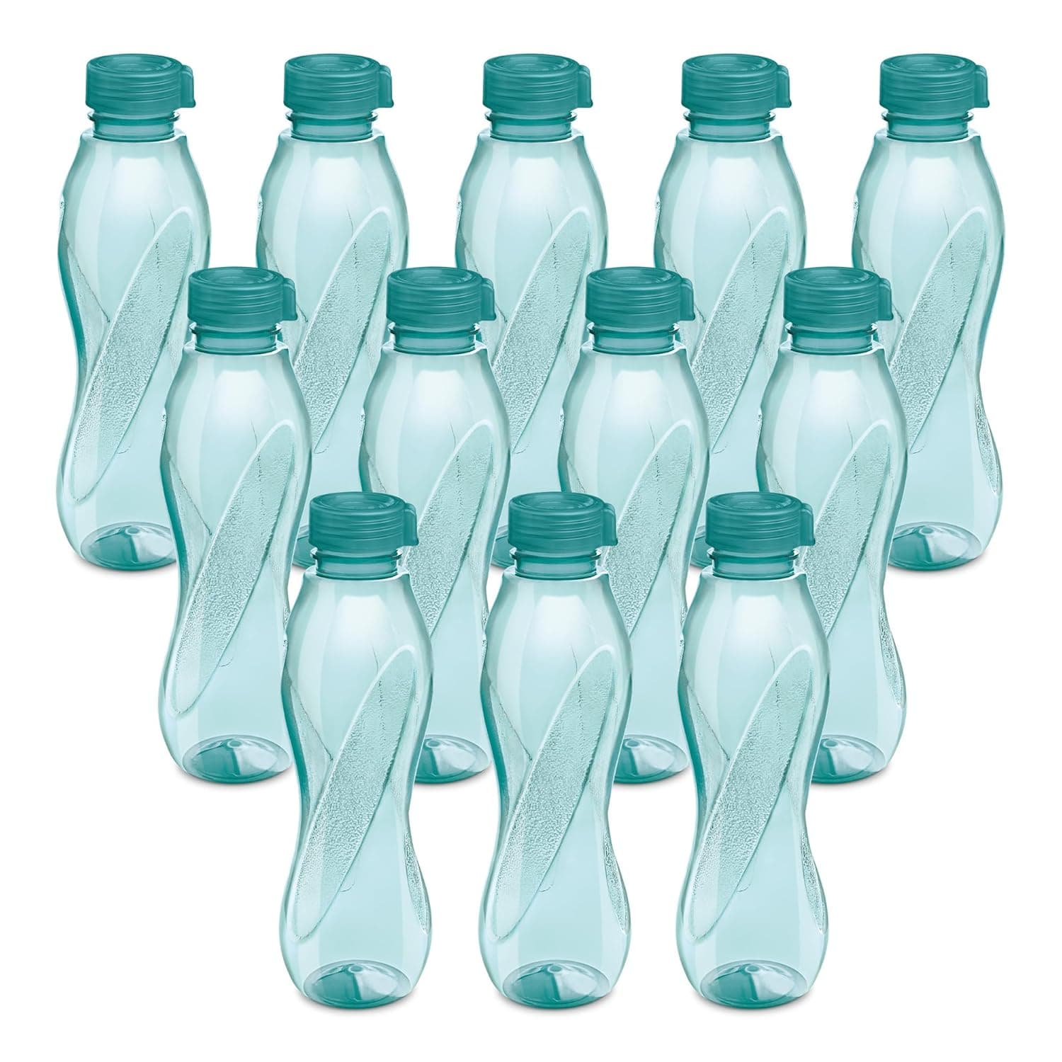 MILTON Oscar 1000 Water Bottle 1 Litre each, set of 6, Blue I PET Food Grade I BPA Free, Leak Proof I Wide Mouth, Easy To Clean I Fridge Bottles for Home, Office, Gym